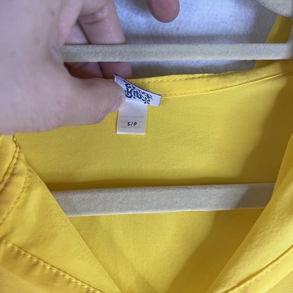 Rip Skirt Hoodie Women's Yellow Pullover w Pocket Sz Small Sun Beach Outdoor - Picture 5 of 5